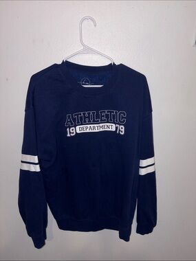 Womens Athletic Department Crewneck Sweater - Navy